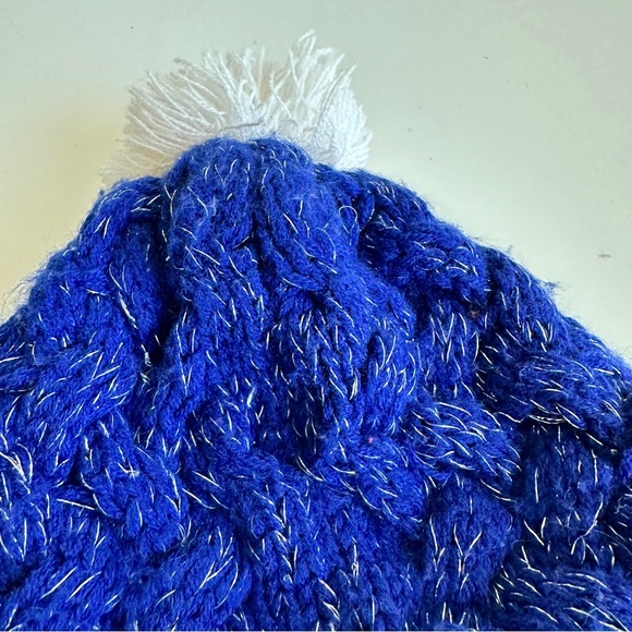 OKC Thunder 47 Brand NBA Womens beanie hat Blue and silver knit one size - Picture 7 of 7